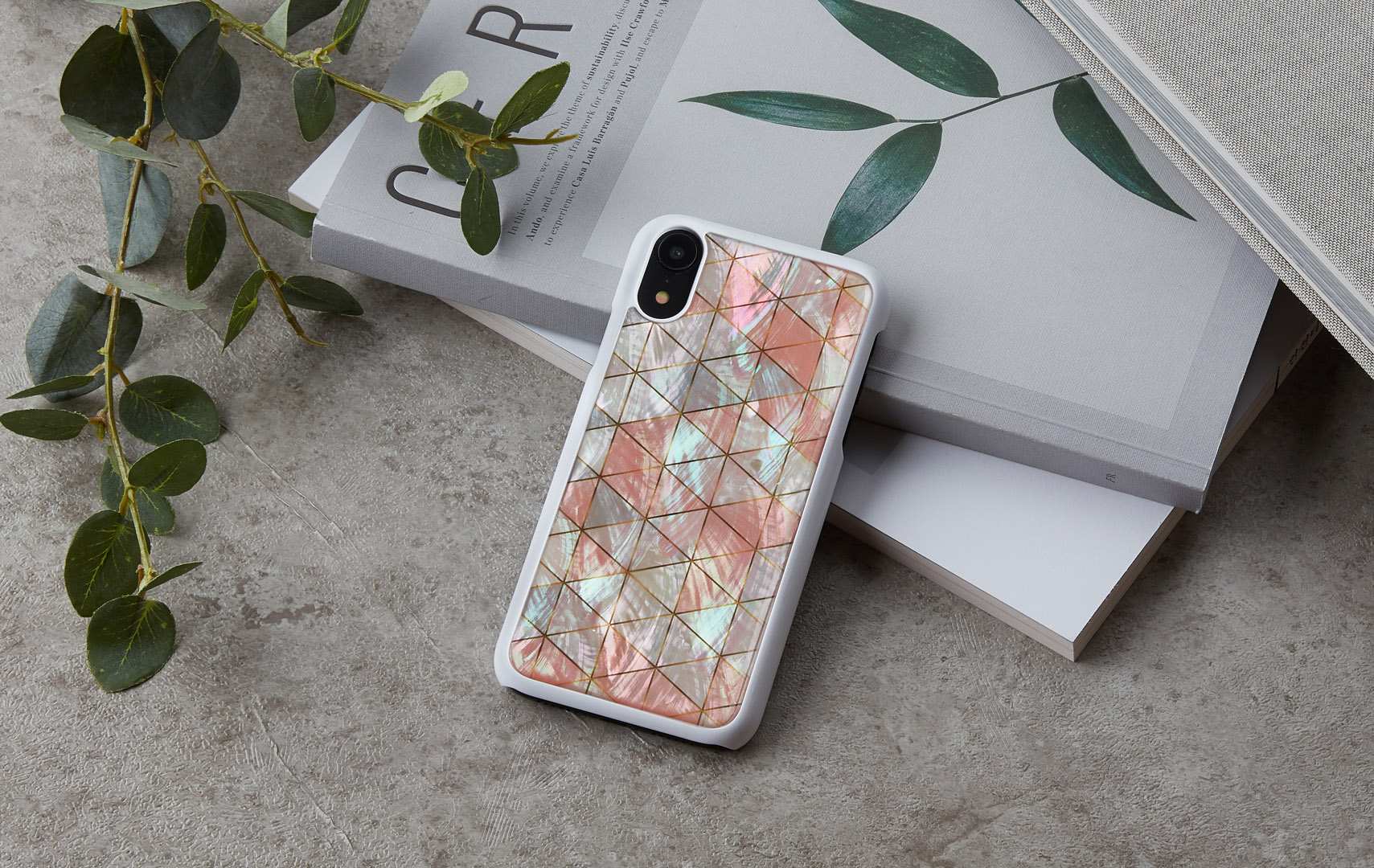 iKins iPhone XR Case Diamond White Stylish Protection