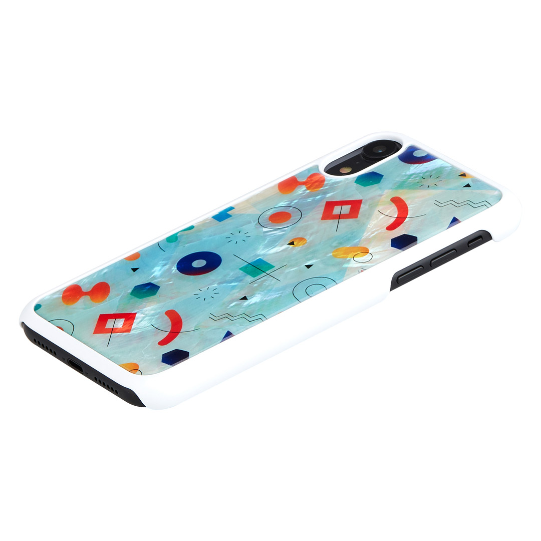 iKins iPhone XR Vāciņš Poppin Rock White Izturīga Aizsardzība