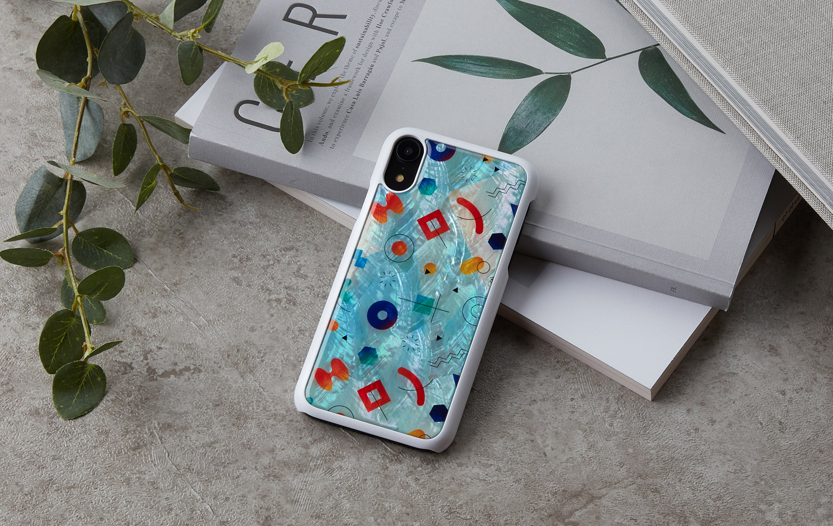 iKins iPhone XR Vāciņš Poppin Rock White Izturīga Aizsardzība
