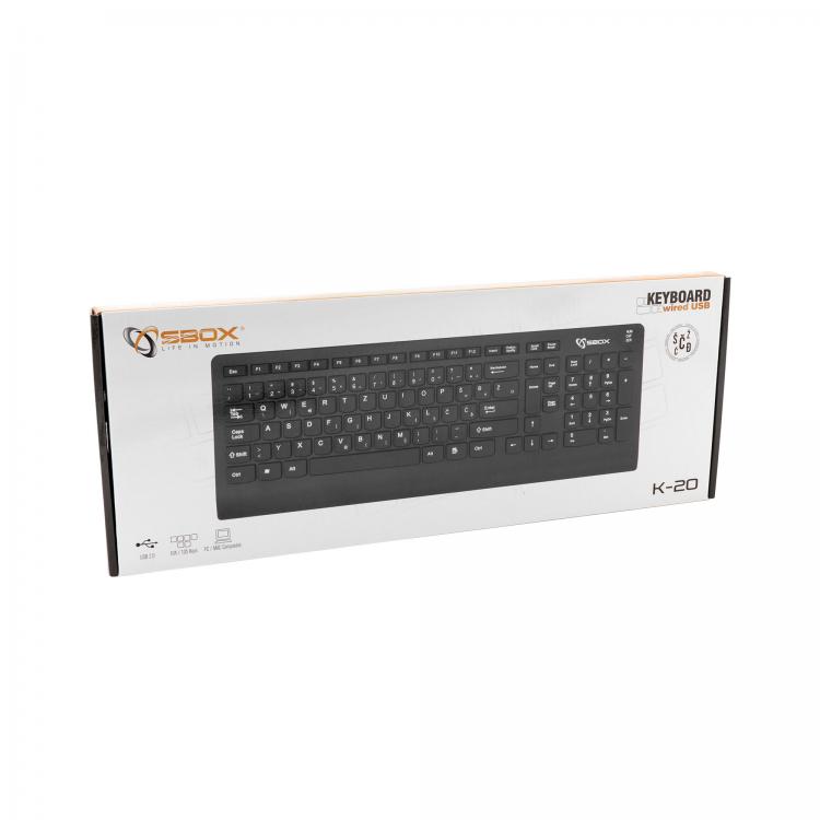 Sbox K-20 Wired USB Keyboard