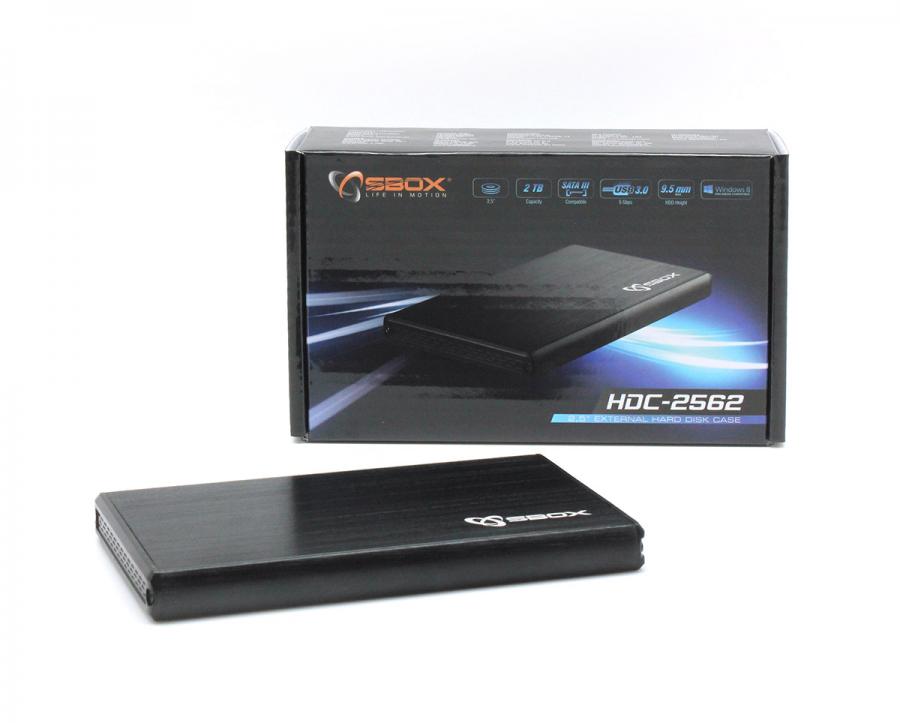 Sbox HDC-2562B 2.5 External HDD Case Black