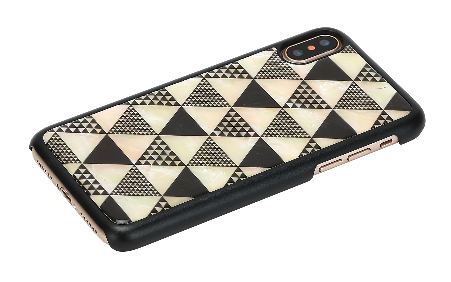 iKins iPhone XS/S Dėklas Piramidė Juodas