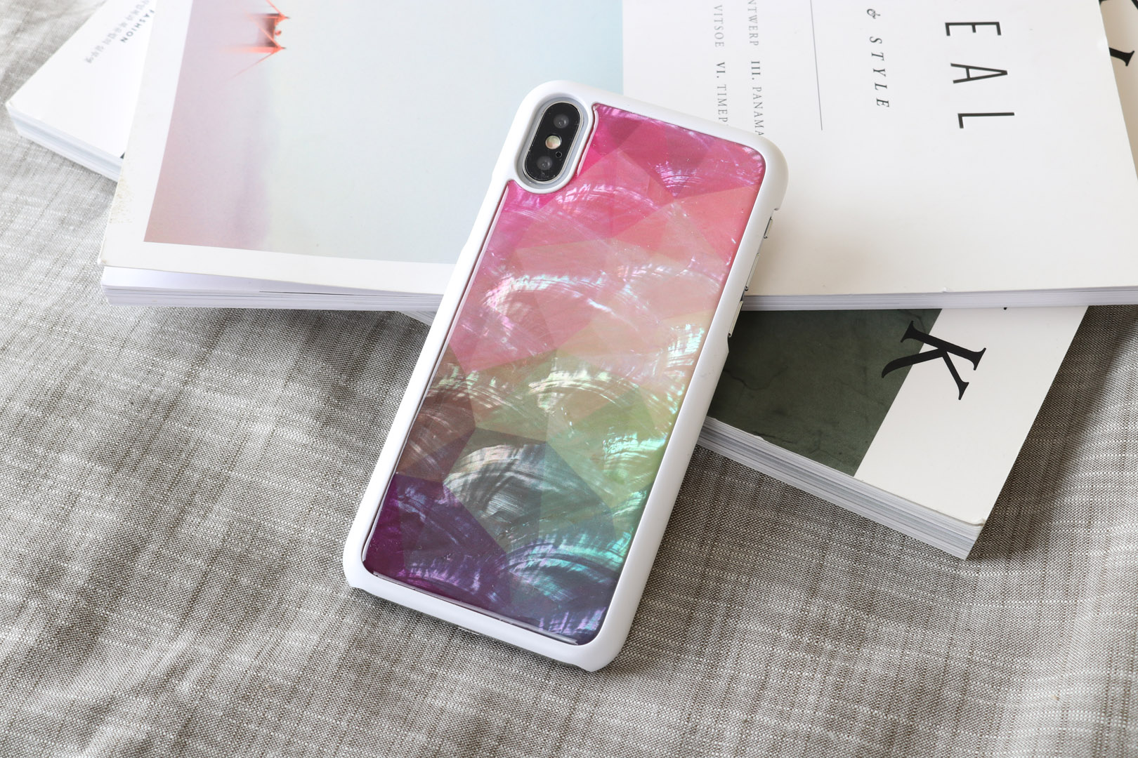 iKins iPhone XS/S Vesilille Valge Korpus