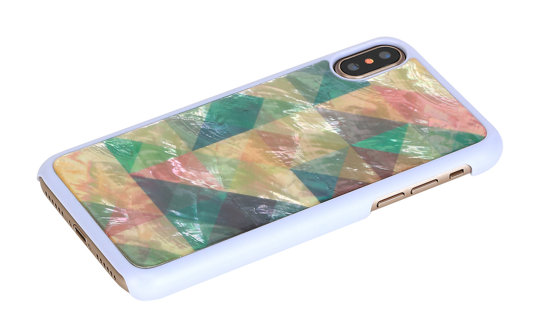 iKins iPhone XS/S Мозаичный Белый Чехол