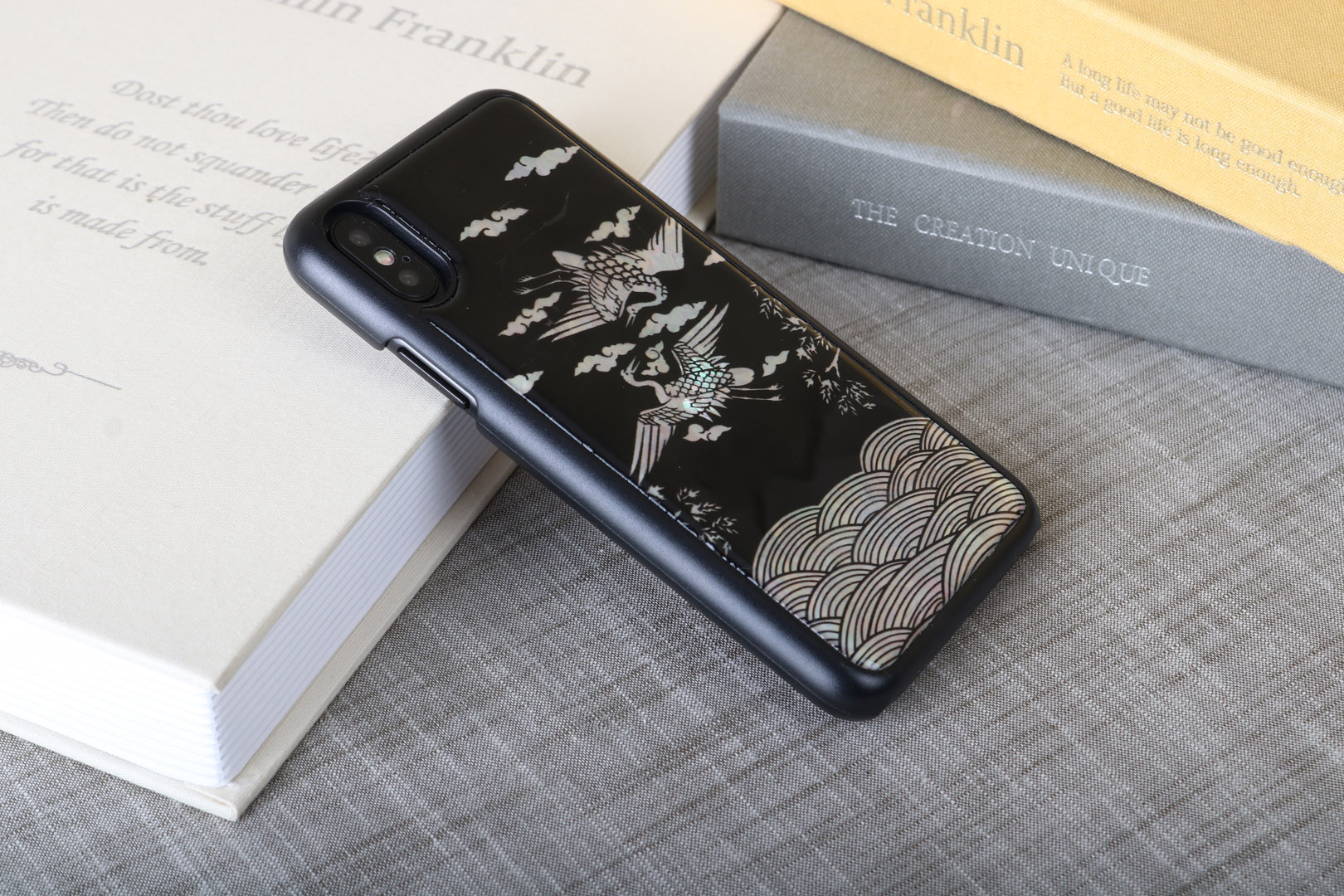 iKins iPhone XS/S Kranets Melns Vāciņš