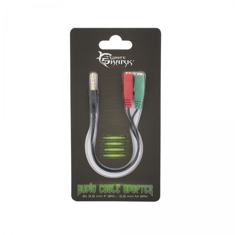 White Shark WS-354P-2X35 3PIN 0.2M kabeļu adapteris
