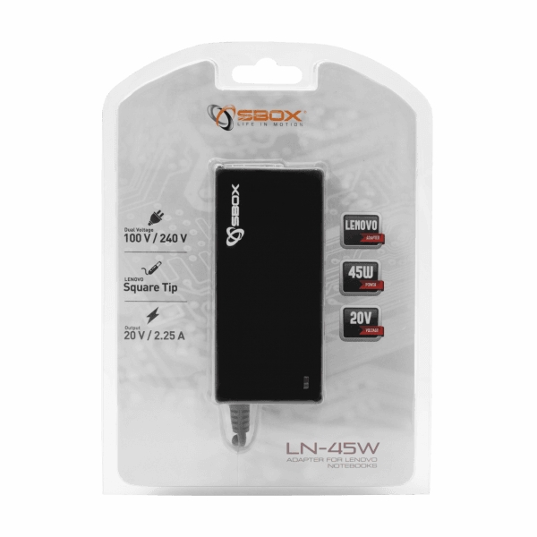 Sbox LN-45W Adapter for Lenovo Notebooks