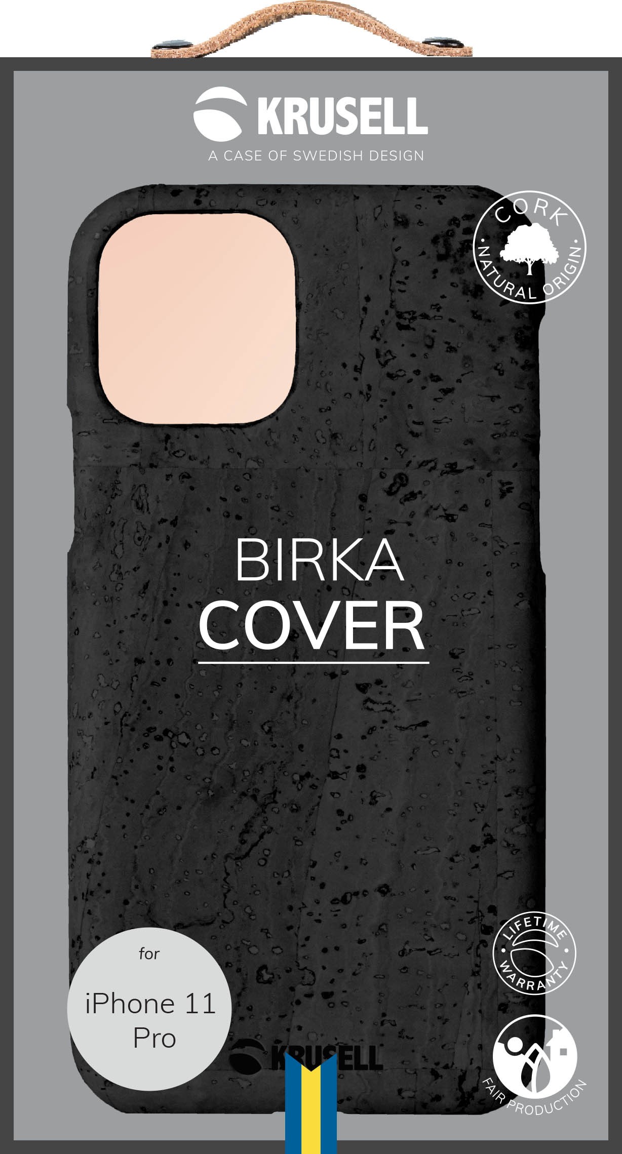 Чехол Krusell Birka для iPhone 11 Pro черный