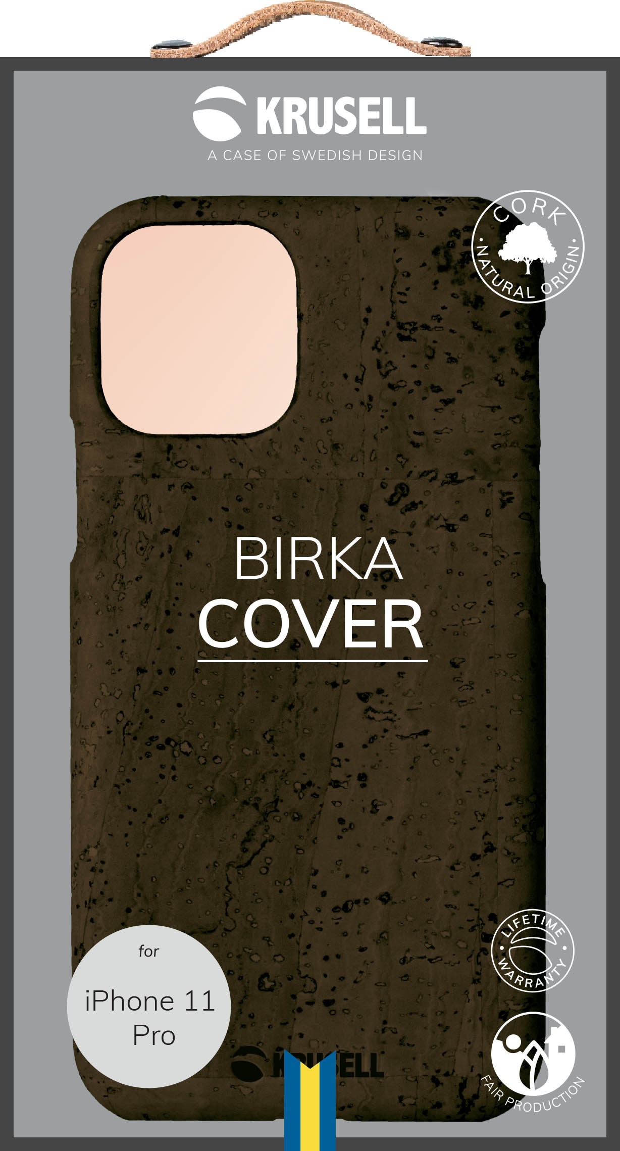 Krusell Birka Kate iPhone 11 Pro Tumepruun