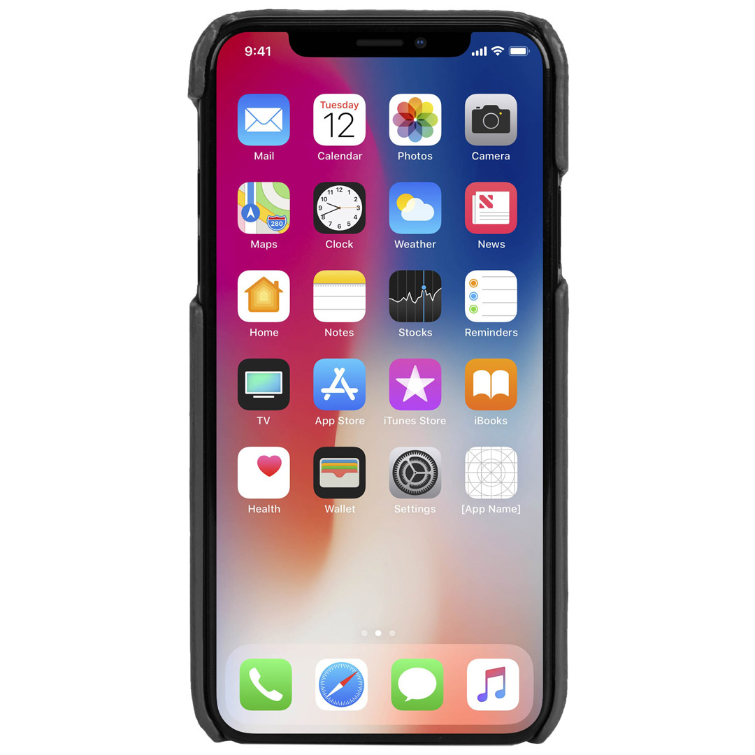 Krusell Sunne 2 kaardikaan iPhone XS Max Vintage must