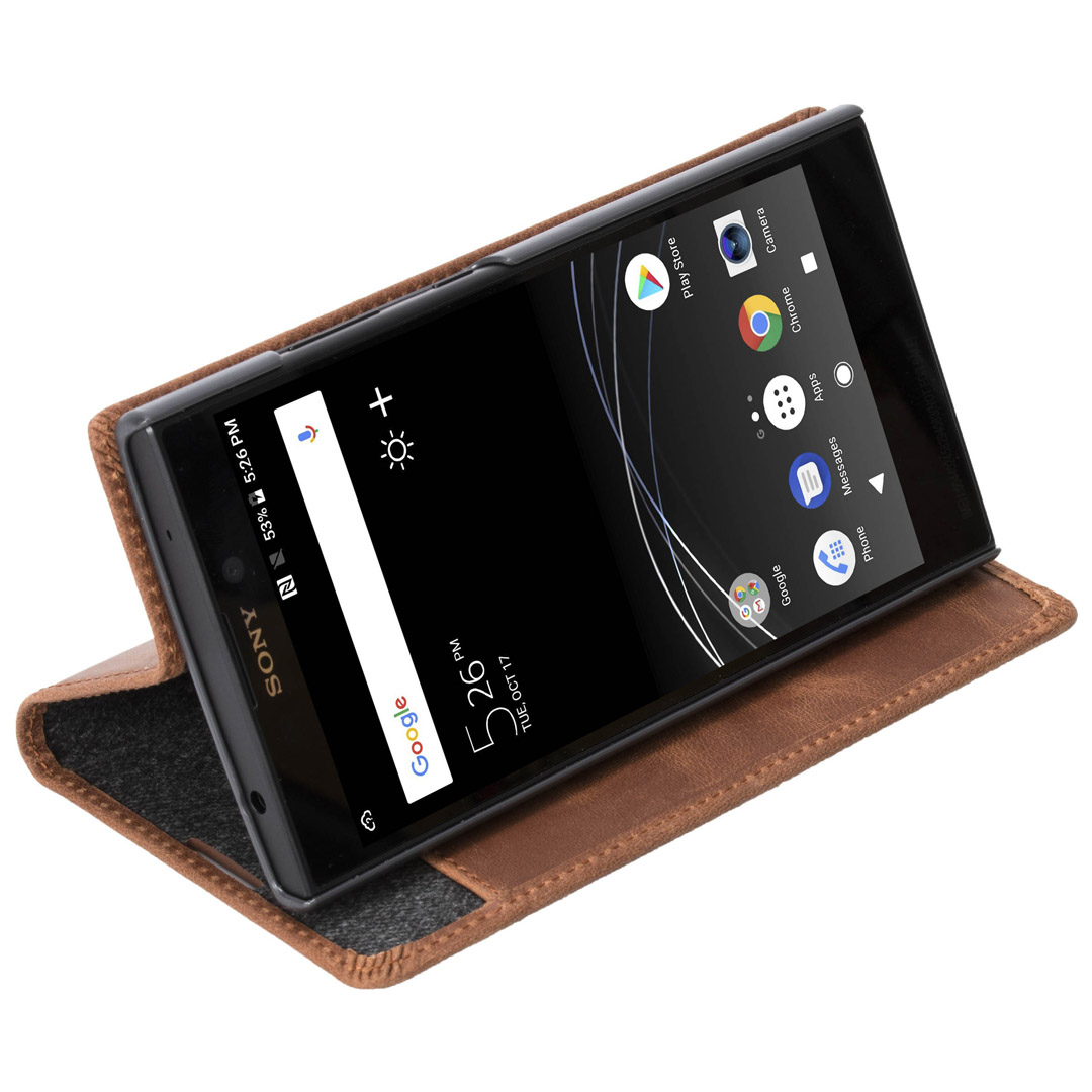Krusell Sunne 2 Kortelių Piniginė Sony Xperia L2 Konjakas