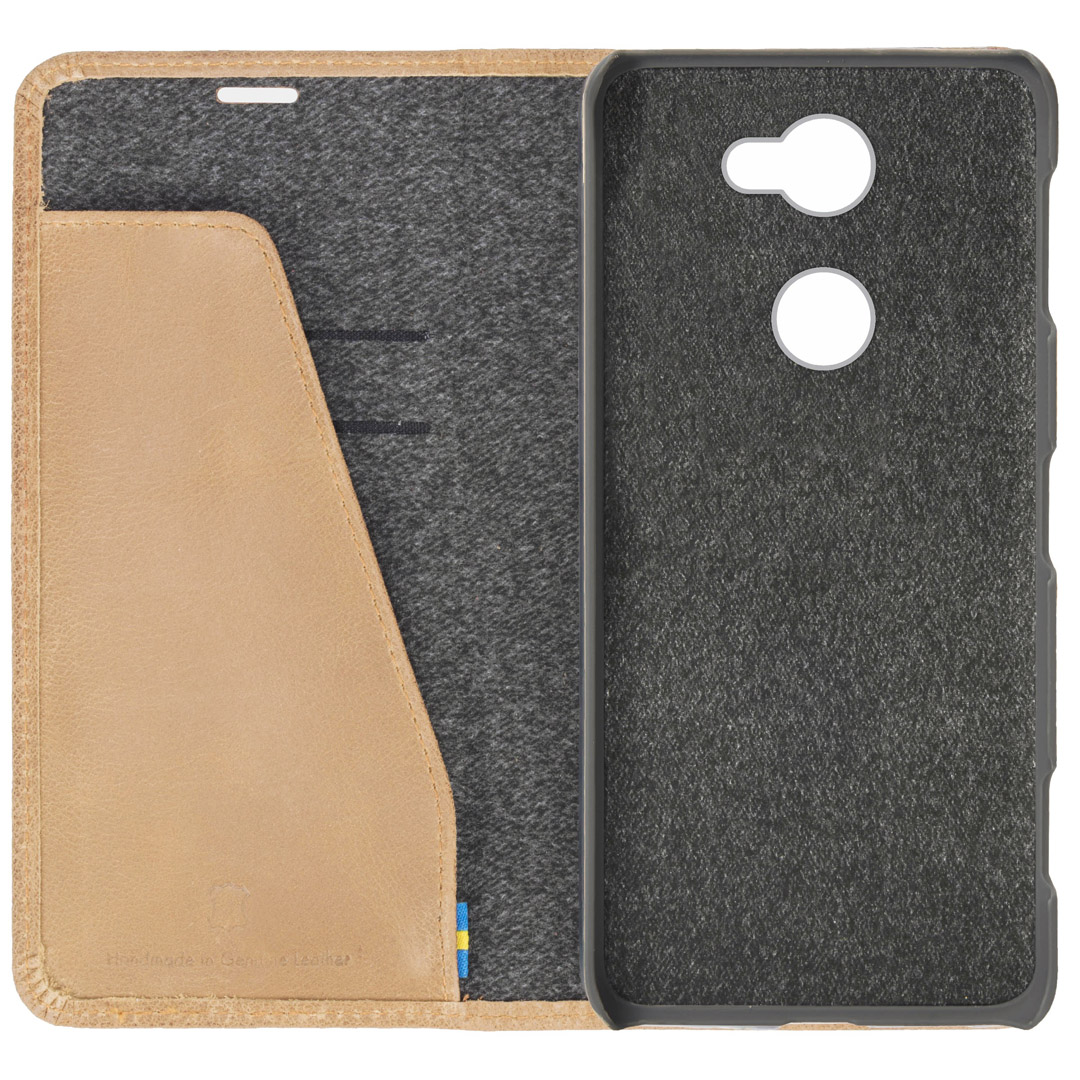 Krusell Sunne 2 Kaardi FolioWallet Xperia L2 Nude
