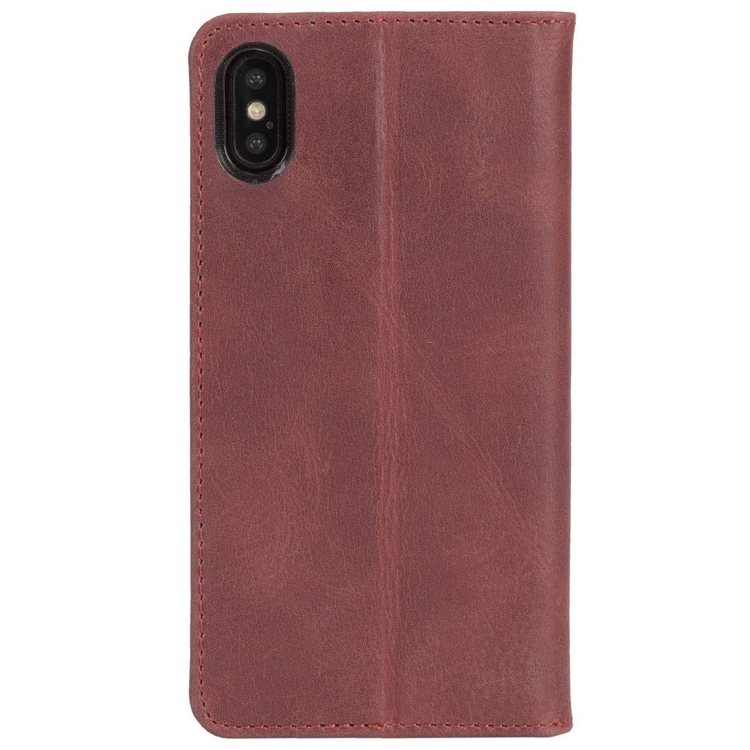 Krusell Sunne 4 kortelių folio piniginė iPhone XS Max senovinė raudona