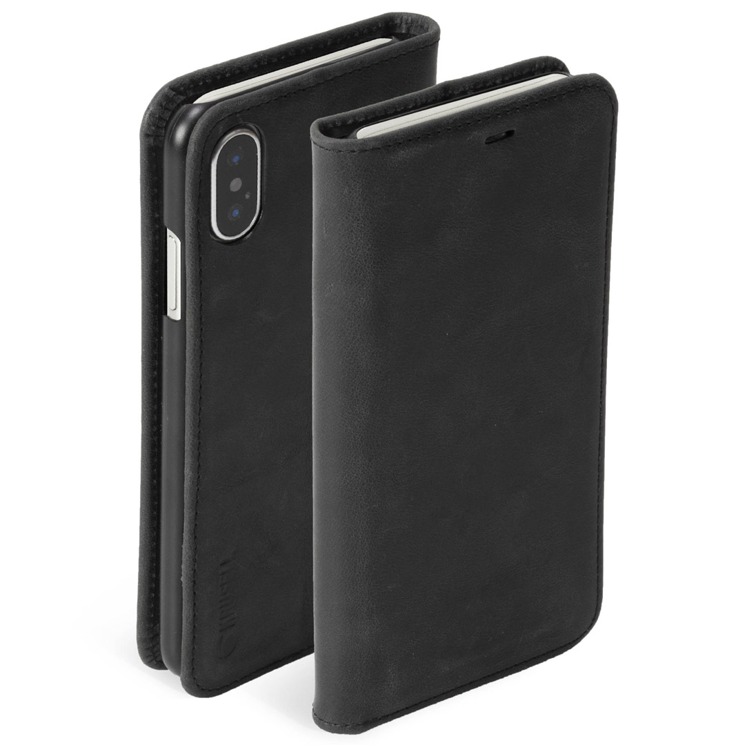 Krusell Sunne 4 kaardi folio iPhone XS Max rahakott must