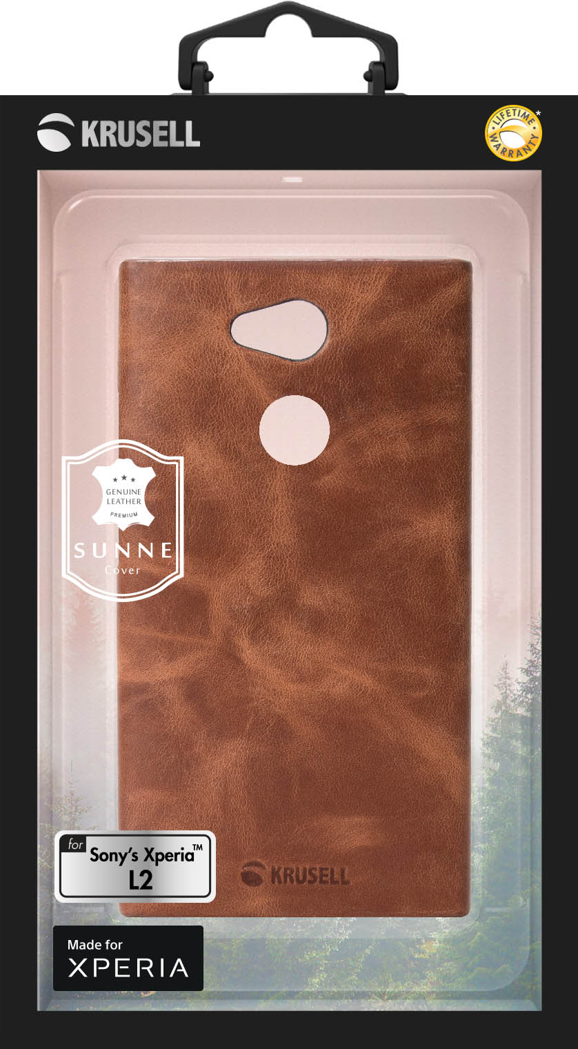 Крышка Krusell Xperia L2 Sunne винтажный коньяк
