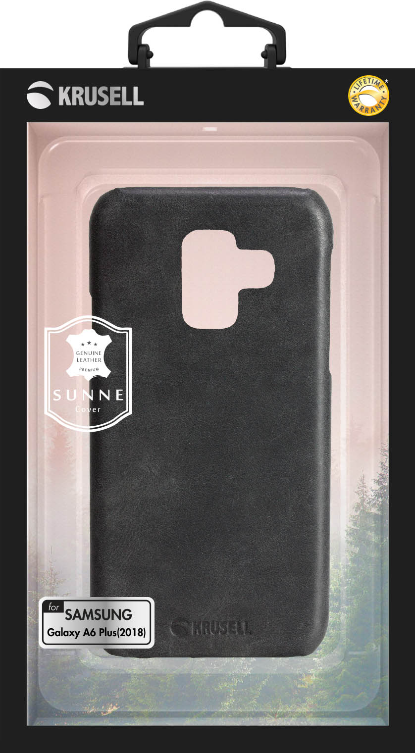 Krusell Sunne Cover for Galaxy A6+ 2018 Black
