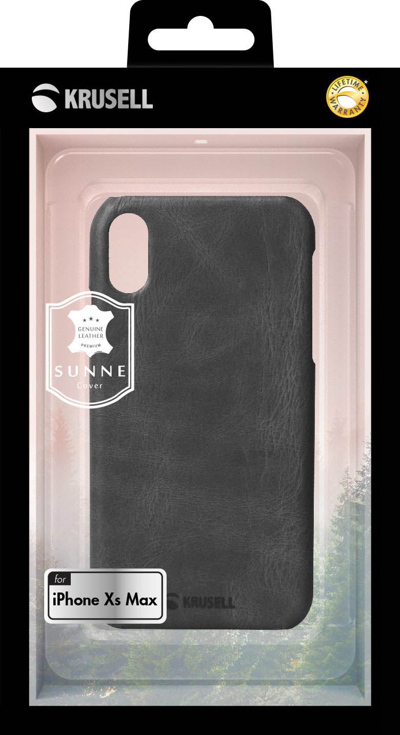 Krusell Sunne vāciņš iPhone XS Max Vintage Melns