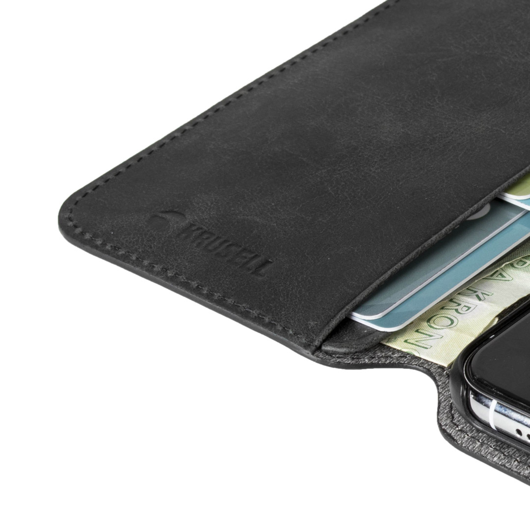 Krusell iPhone 11 Pro Max Vintage Black Phone Wallet