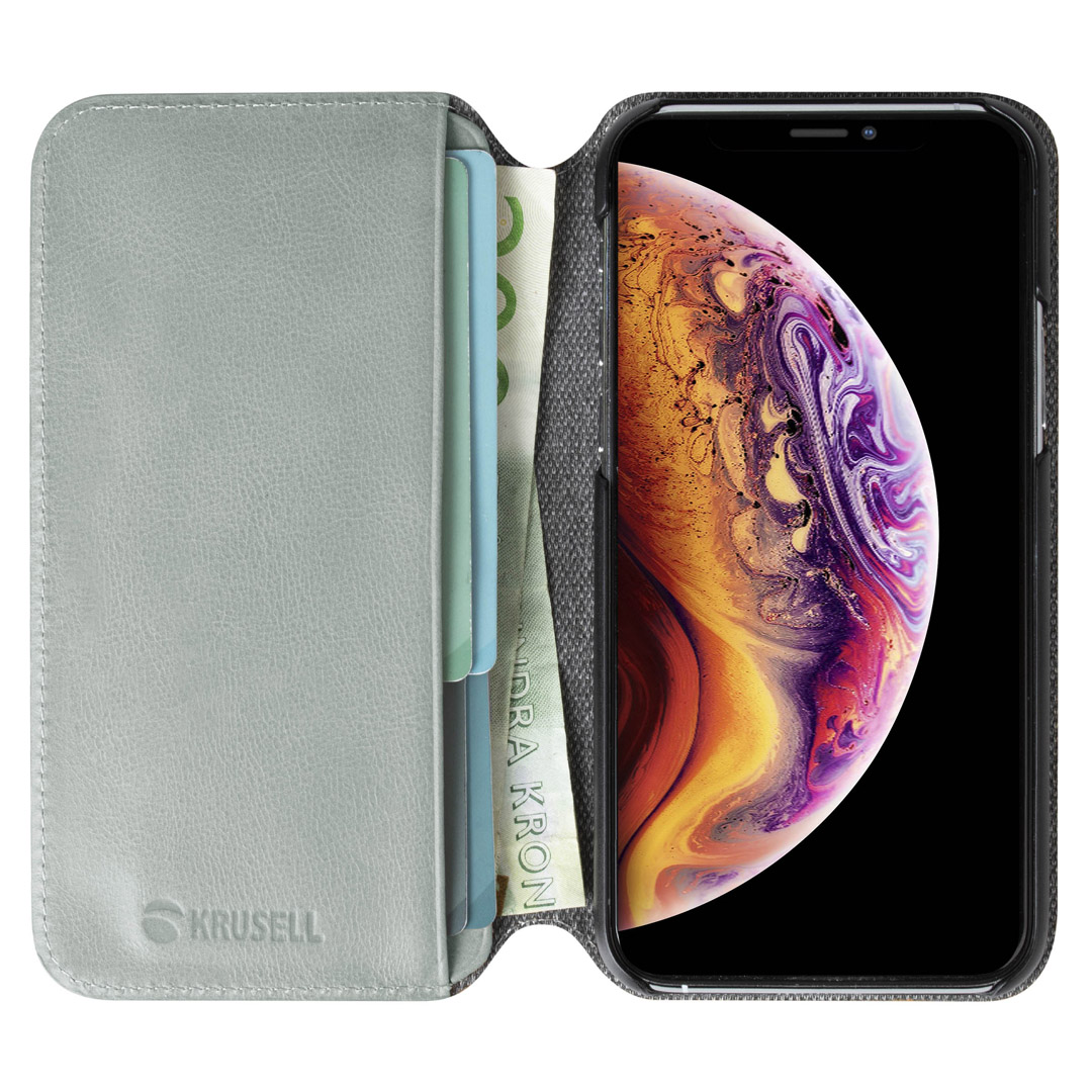 Krusell Sunne iPhone 11 Pro Max Wallet Vintage Grey