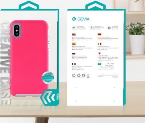 Devia KimKong iPhone XS Max Korpus Roosa Punane