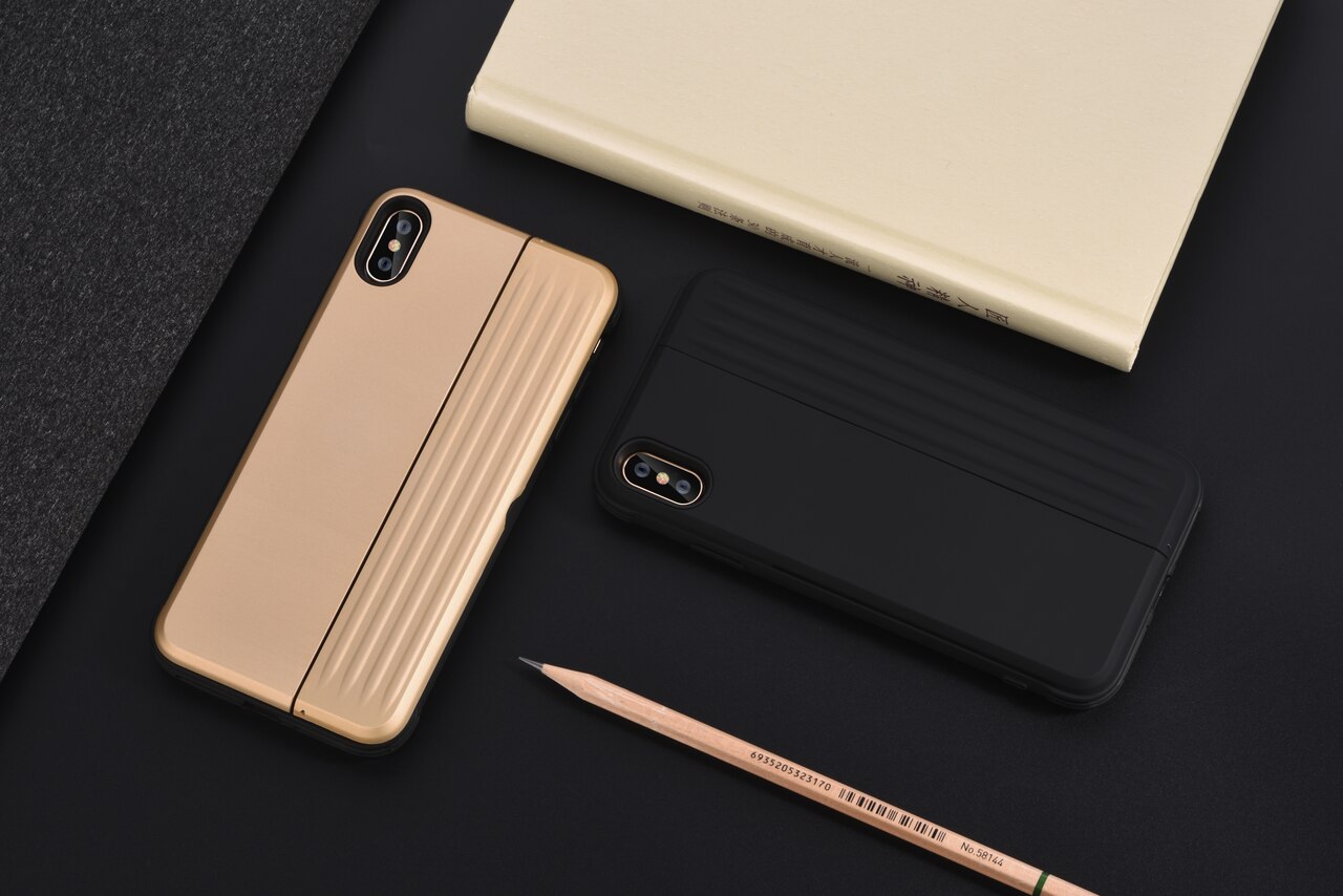 Devia H-Card Vāciņš iPhone XS Max Zelta