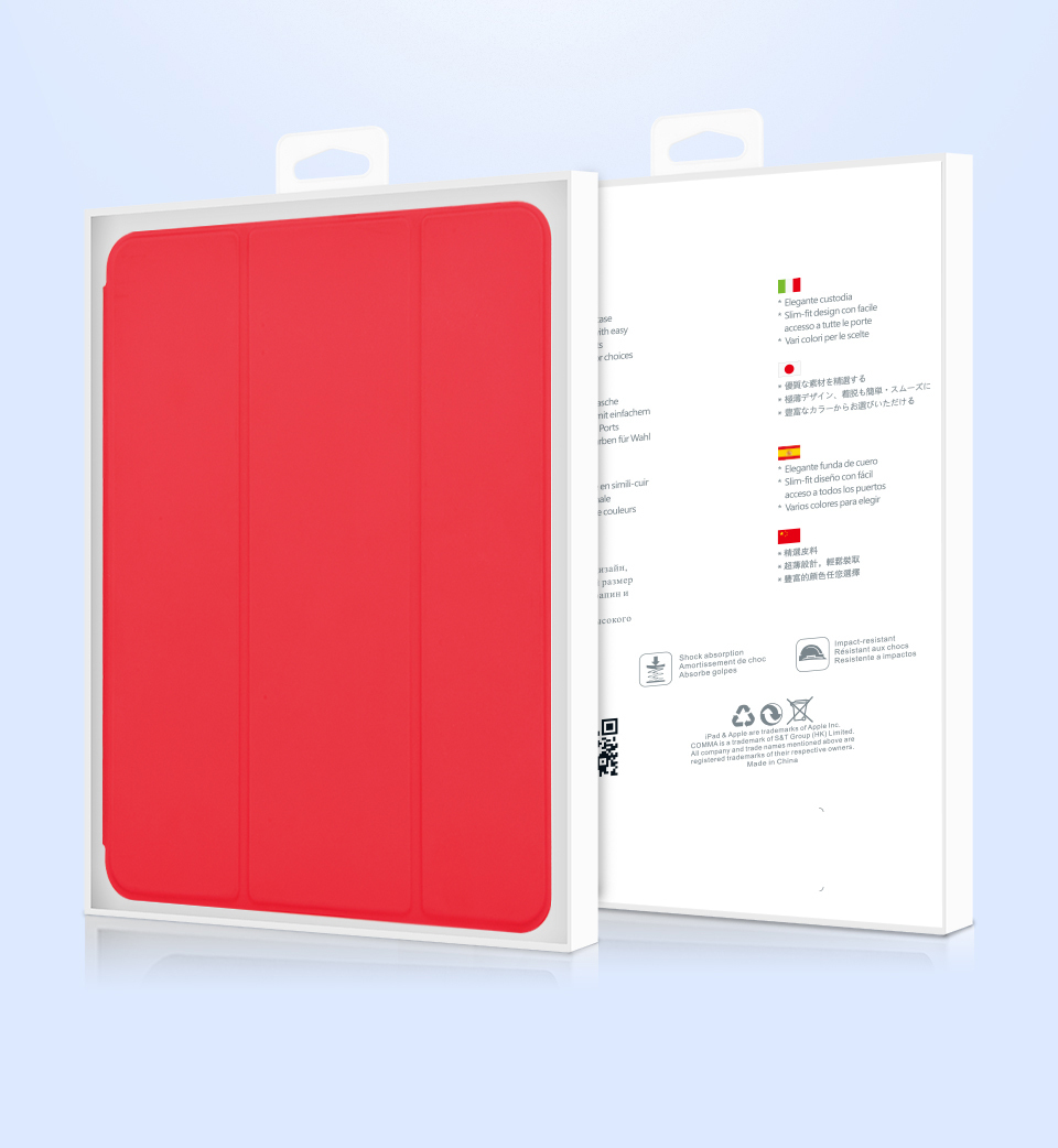 Devia nahkkorpus iPad Air Pro 10.5 punane 2019