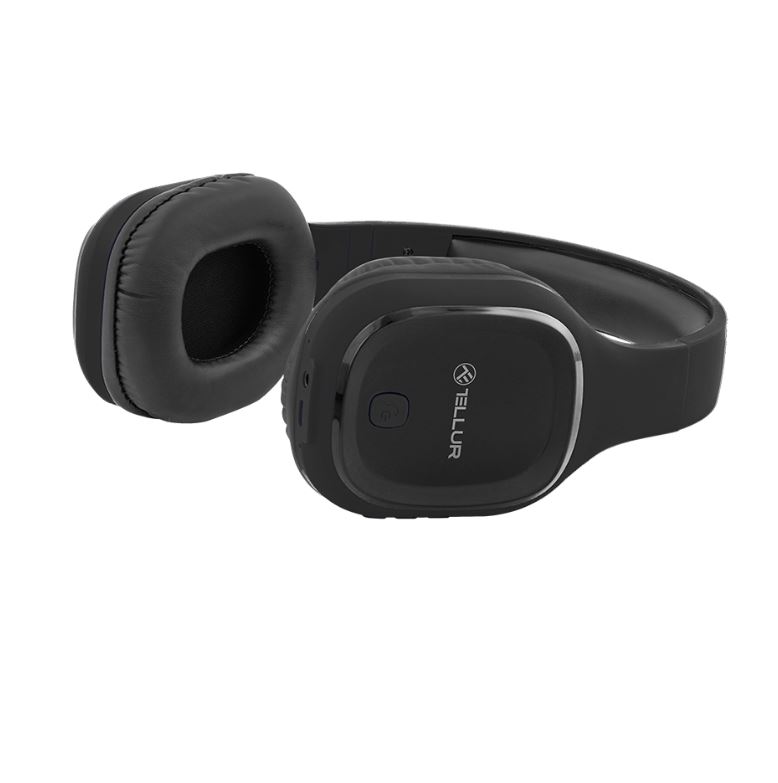 Tellur Pulse Black Bluetooth viršausinės ausinės