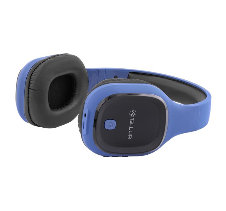 Tellur Pulse Blue Bluetooth Over-Ear Headphones