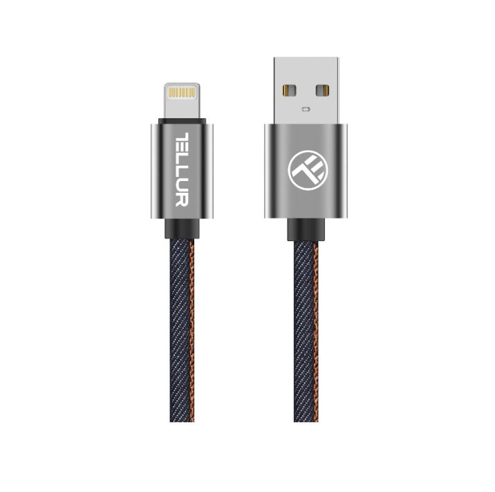 Tellur Data Cable Apple MFI Certified USB to Lightning 1m Denim