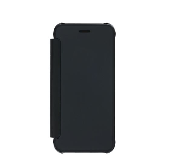 Tellur iPhone 8 Vāciņš Sintētiskā Āda ar Spoguli Melns