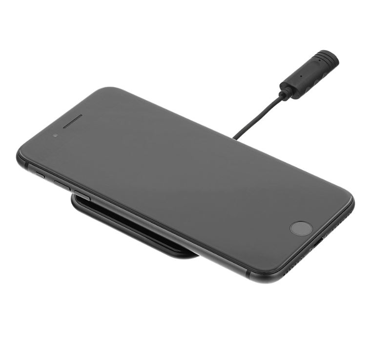 Tellur Qi Ultra-Slim Wireless Fast Charging Pad WCP03, 10W, Qi Certified, Tempered Glass Black
