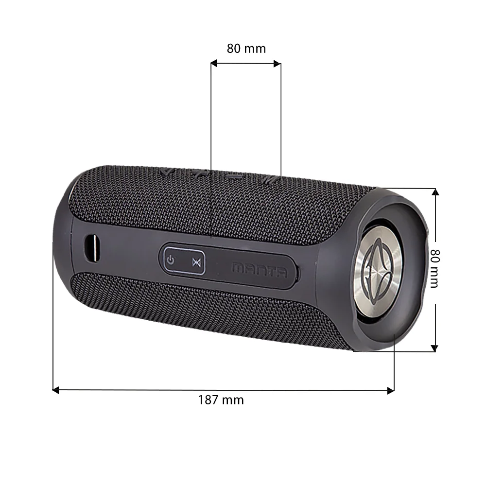 Manta SPK130GO BT Black nešiojama Bluetooth kolonėlė