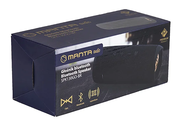 Manta SPK130GO BT Black nešiojama Bluetooth kolonėlė