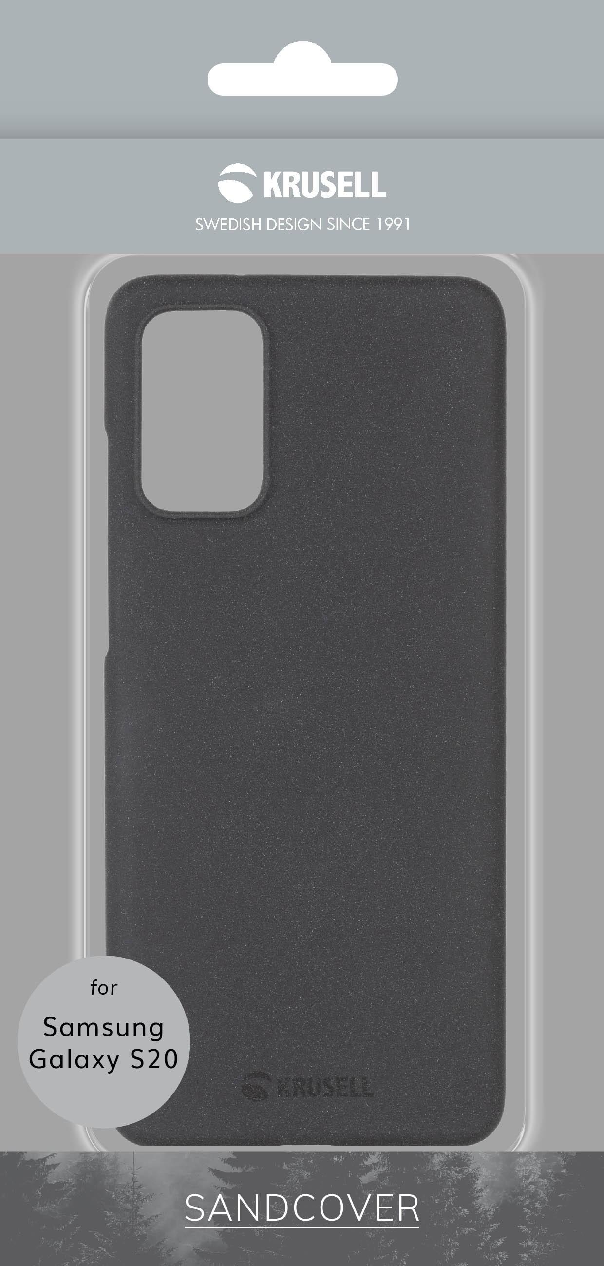 Krusell SandCover Samsung Galaxy S20 Black Case