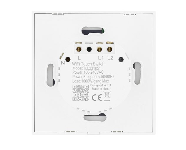 Tellur WiFi lüliti 1800W, 2 porti - Mudel TWS1800