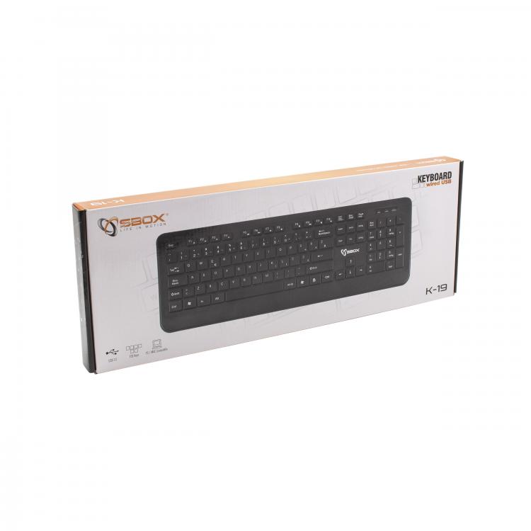 Sbox K-19 Ergonomiline Mehaaniline Klaviatuur
