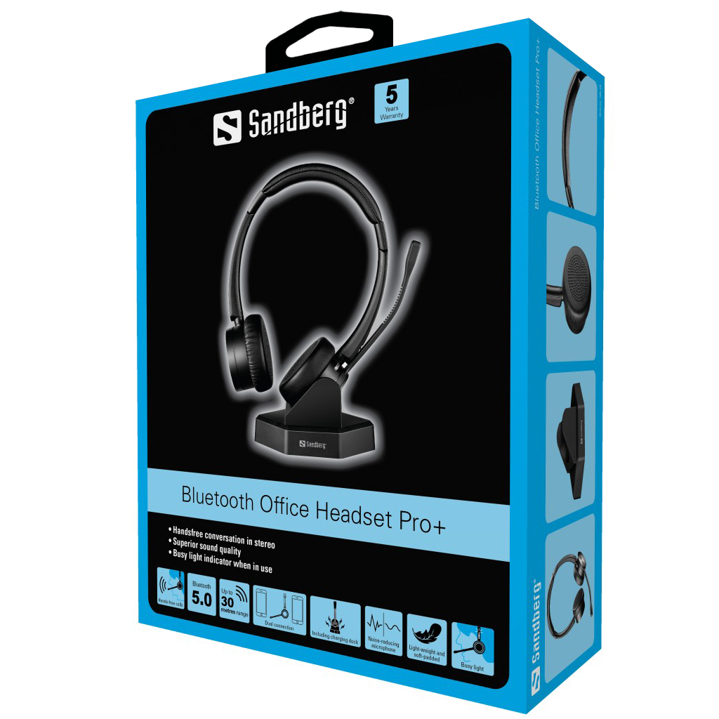 Sandberg 126-18 Bluetooth biuro ausinės Pro+