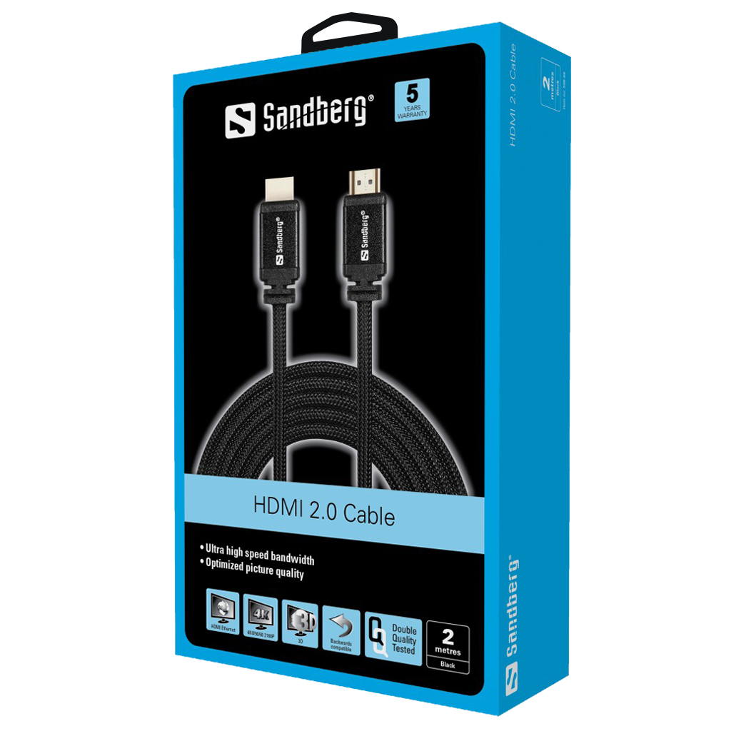 Sandberg 508-98 HDMI 2.0 Kabelis 2M