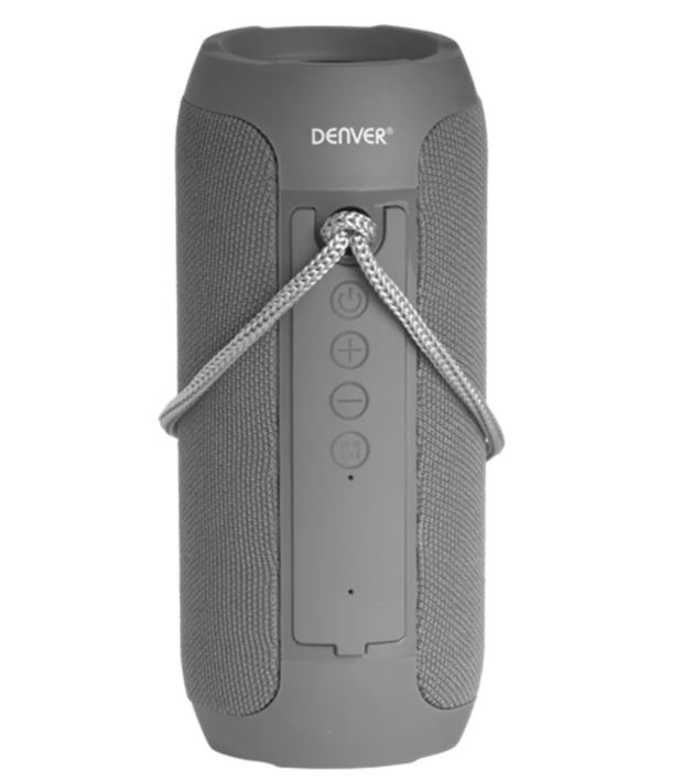 Denver BTS-110NR pelēks Bluetooth skaļrunis