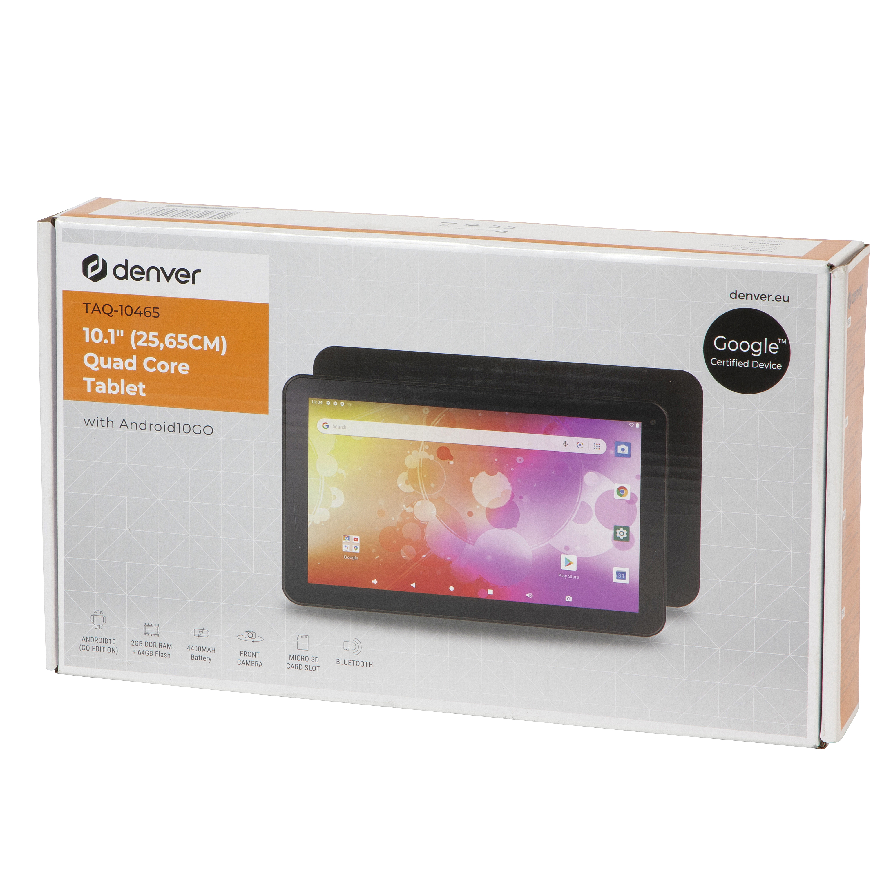 Denver TAQ-10465 10.1" Tablet 64GB Wi-Fi Android 10 GO