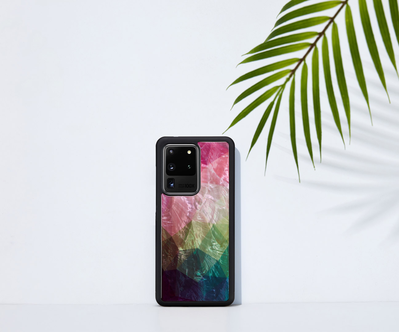iKins Samsung Galaxy S20 Ultra Water Flower Case Black