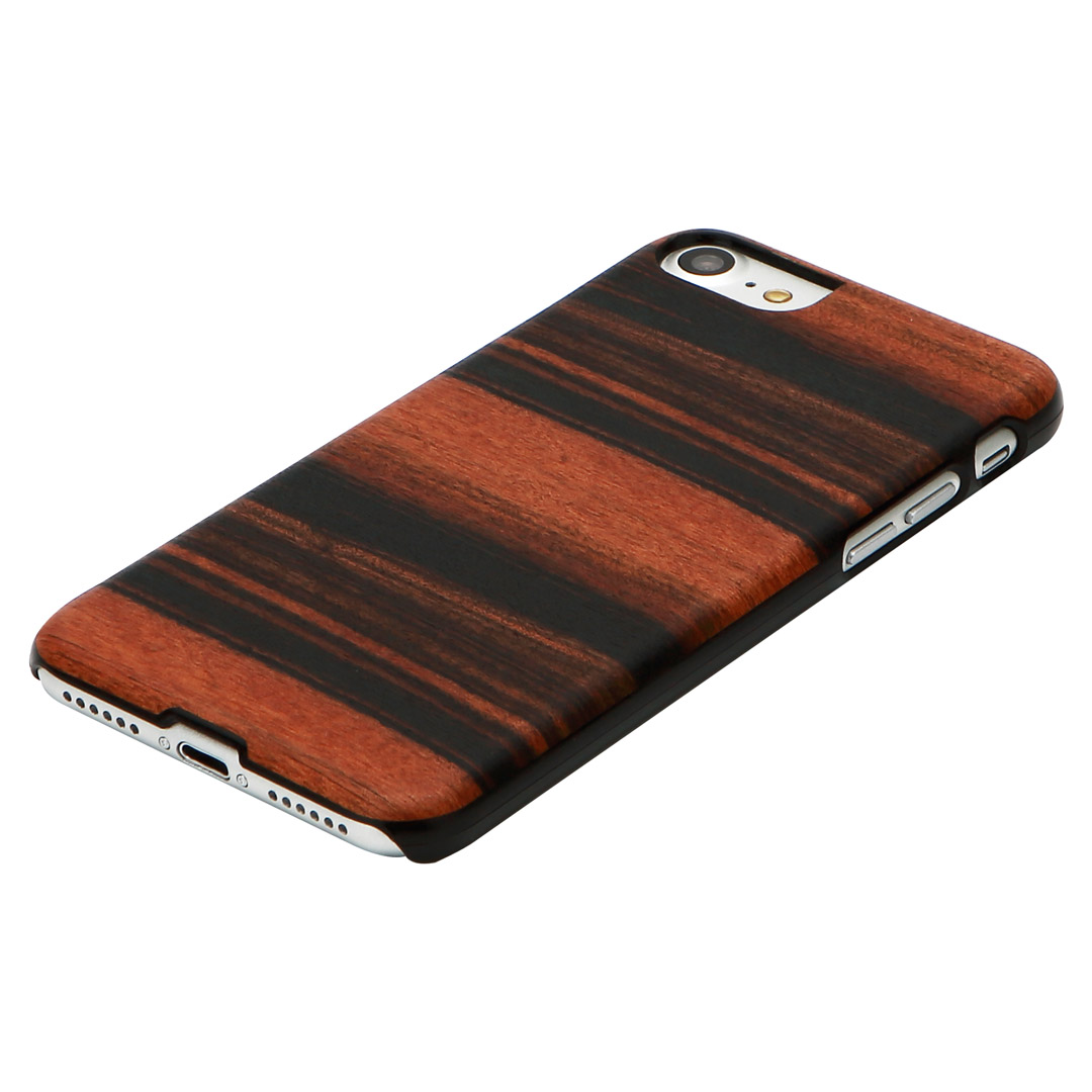 MAN&WOOD iPhone 7/8 Maciņš Ebons Melns Elegants Stils