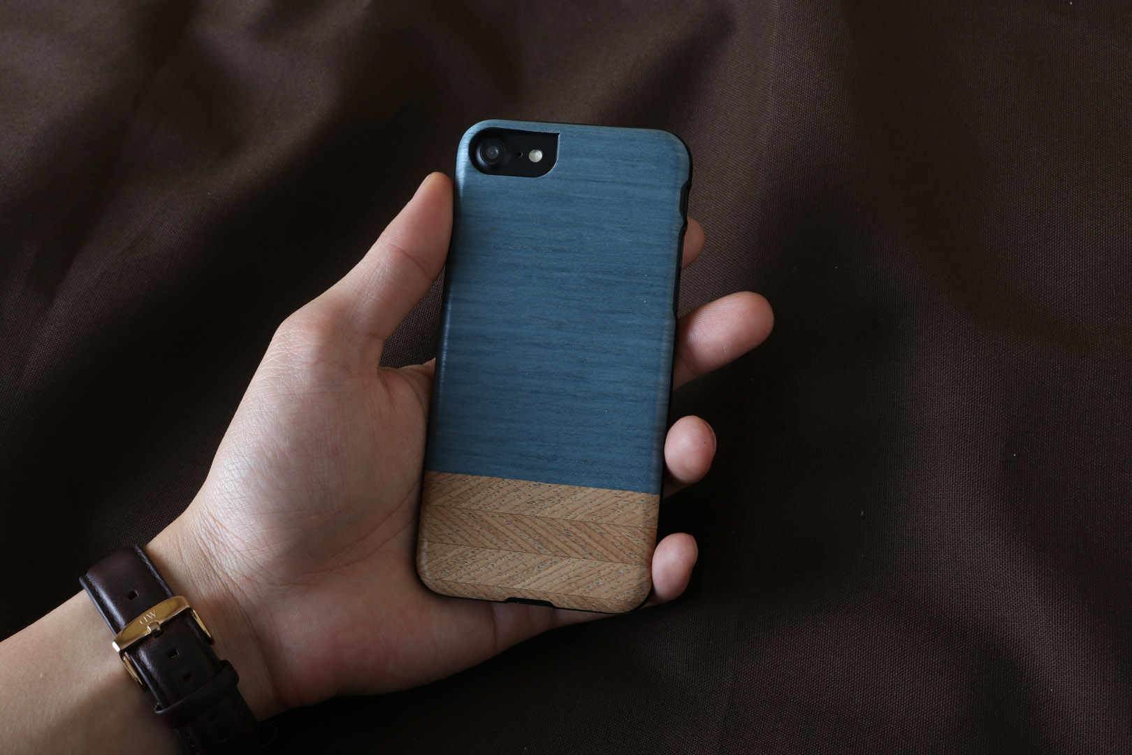MAN&WOOD iPhone 7/8 Case Denim Black