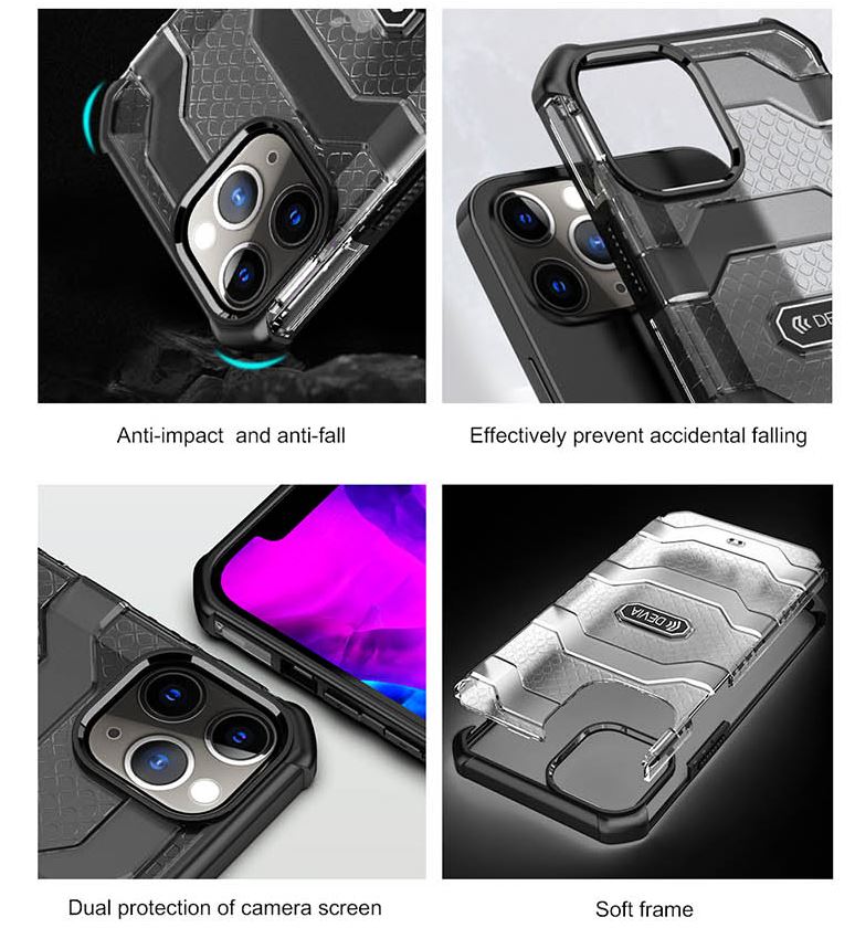 Devia Vanguard löögikindel kott iPhone 12/12 Pro must