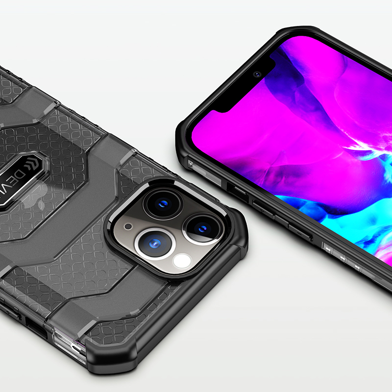 Devia Vanguard löögikindel kott iPhone 12/12 Pro must