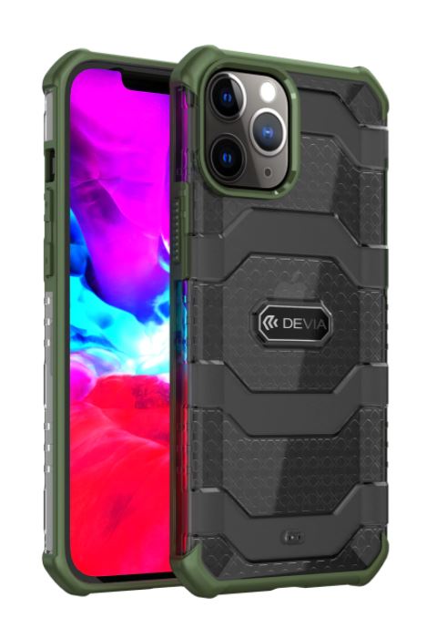 Devia Vanguard iPhone 12 Mini Shockproof Case Green