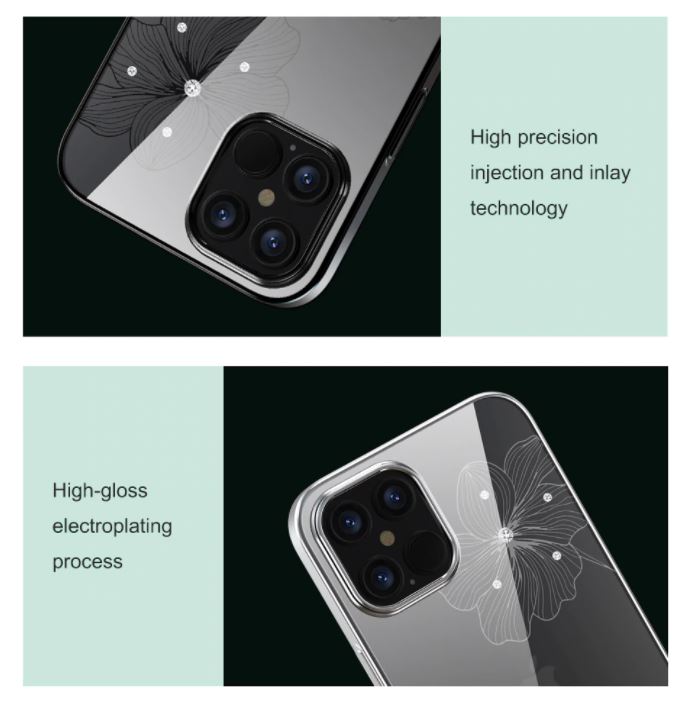 Devia Crystal Flora iPhone 12 Mini ümbris sinine