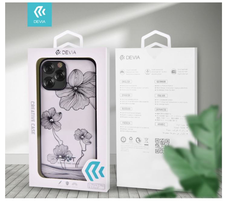Devia Crystal Flora iPhone 12 Pro Max Korpus Must