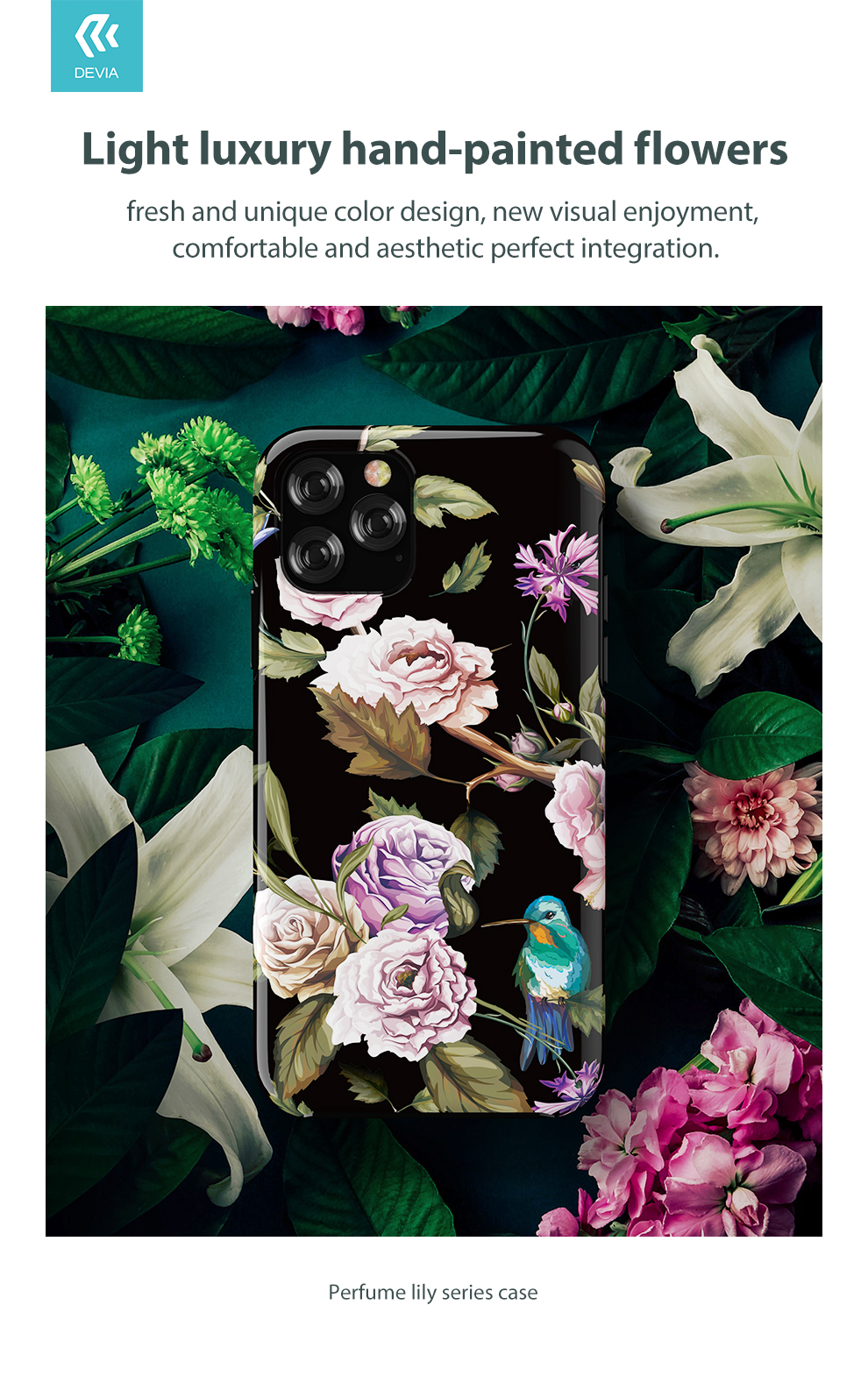Devia iPhone 11 Pro Max Perfume Lily Case Pink