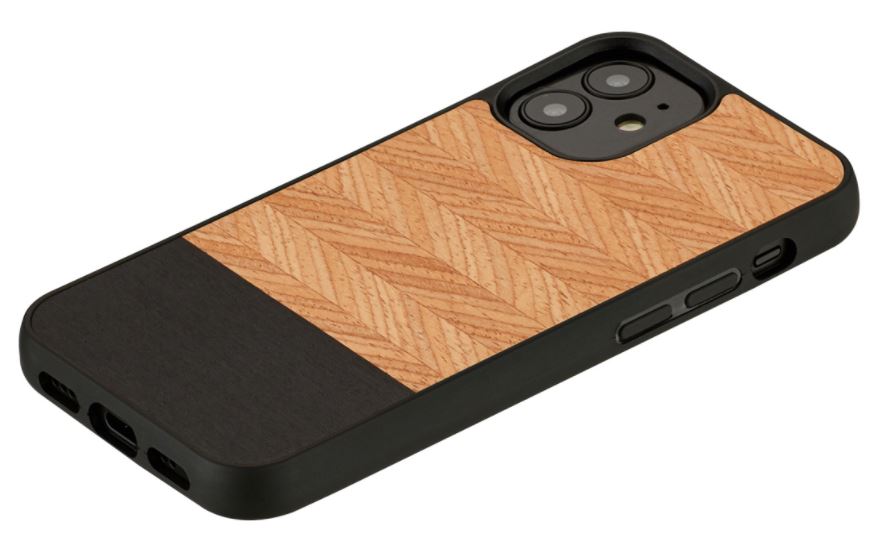 MAN&WOOD case for iPhone 12 mini herringbone nero black